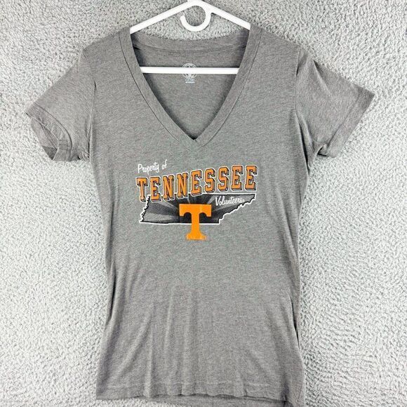 Tennessee Volunteers Shirt Womens Small 4/6 Gray Rivalry Threads Short Sleeve - Picture 1 of 12